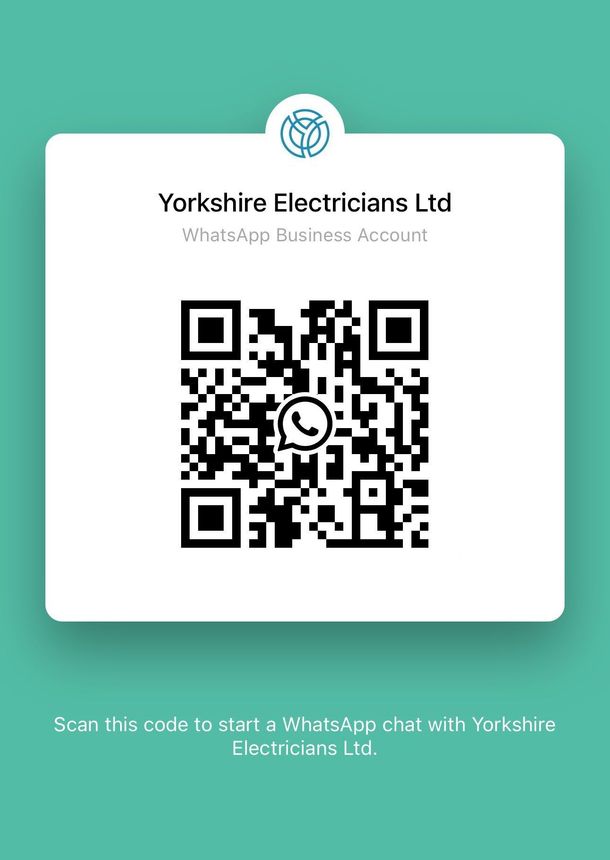 WhatsApp Business QR code for Yorkshire Electricians Ltd: scan to start a WhatsApp chat