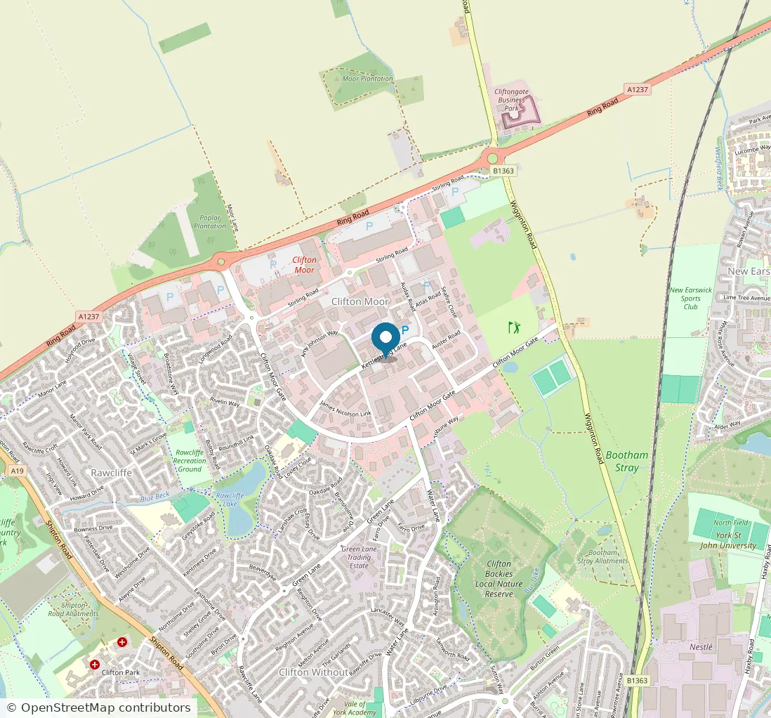 Map showing our office at Concept Business Centre, Kettlestring Lane, Clifton Moor, York